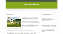 Desktop Screenshot of greenfeestockholm.se