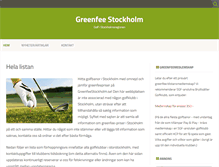 Tablet Screenshot of greenfeestockholm.se